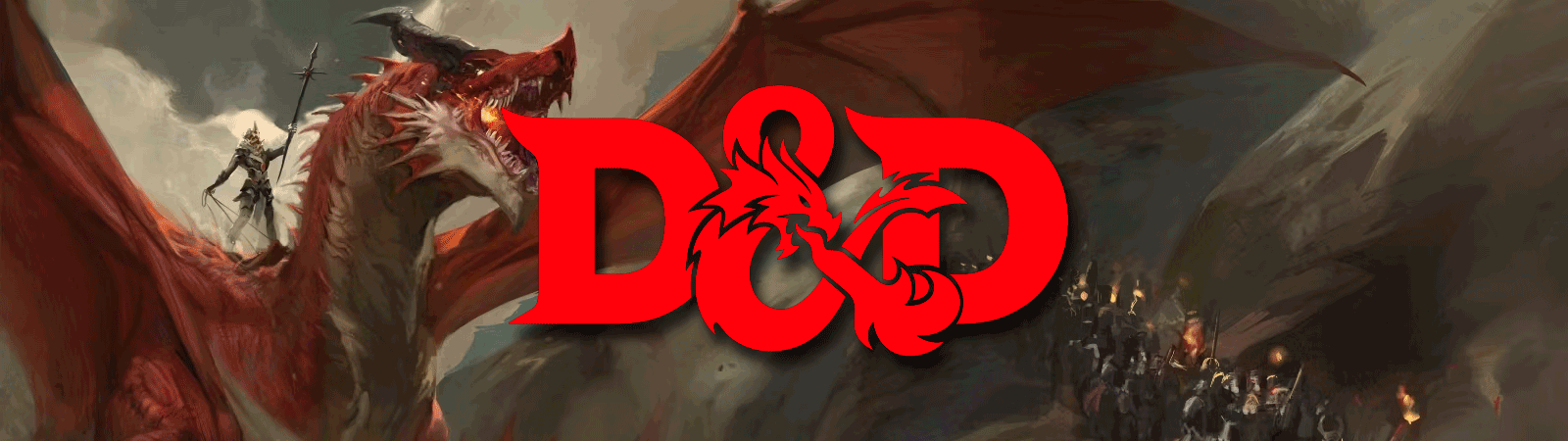 Banner s vizuálem dungeons and dragons